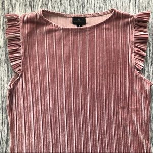 SIZE M PINK VELVET TOP